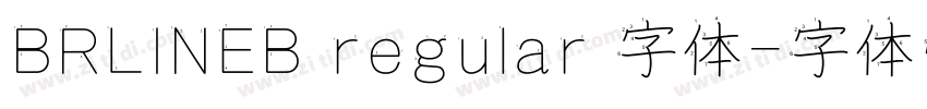 BRLINEB regular 字体字体转换